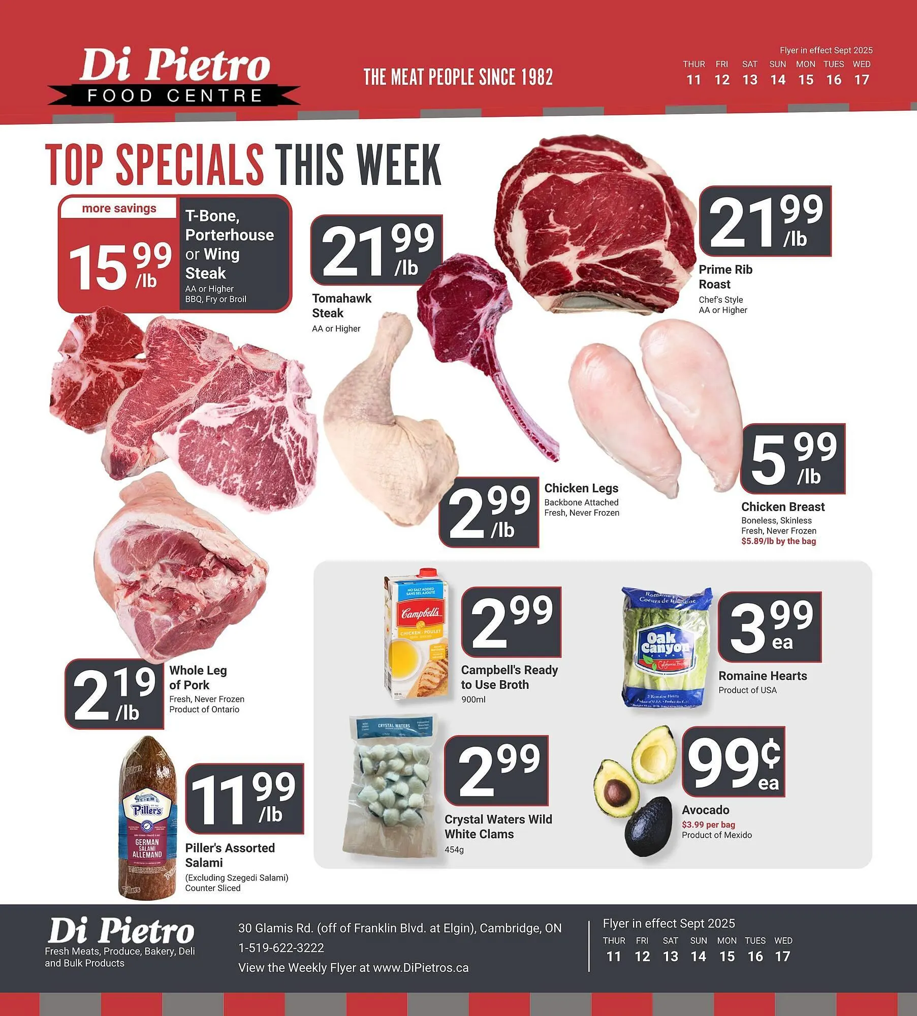 Di Pietro flyer from September 11 to September 17 2025 - flyer page 1