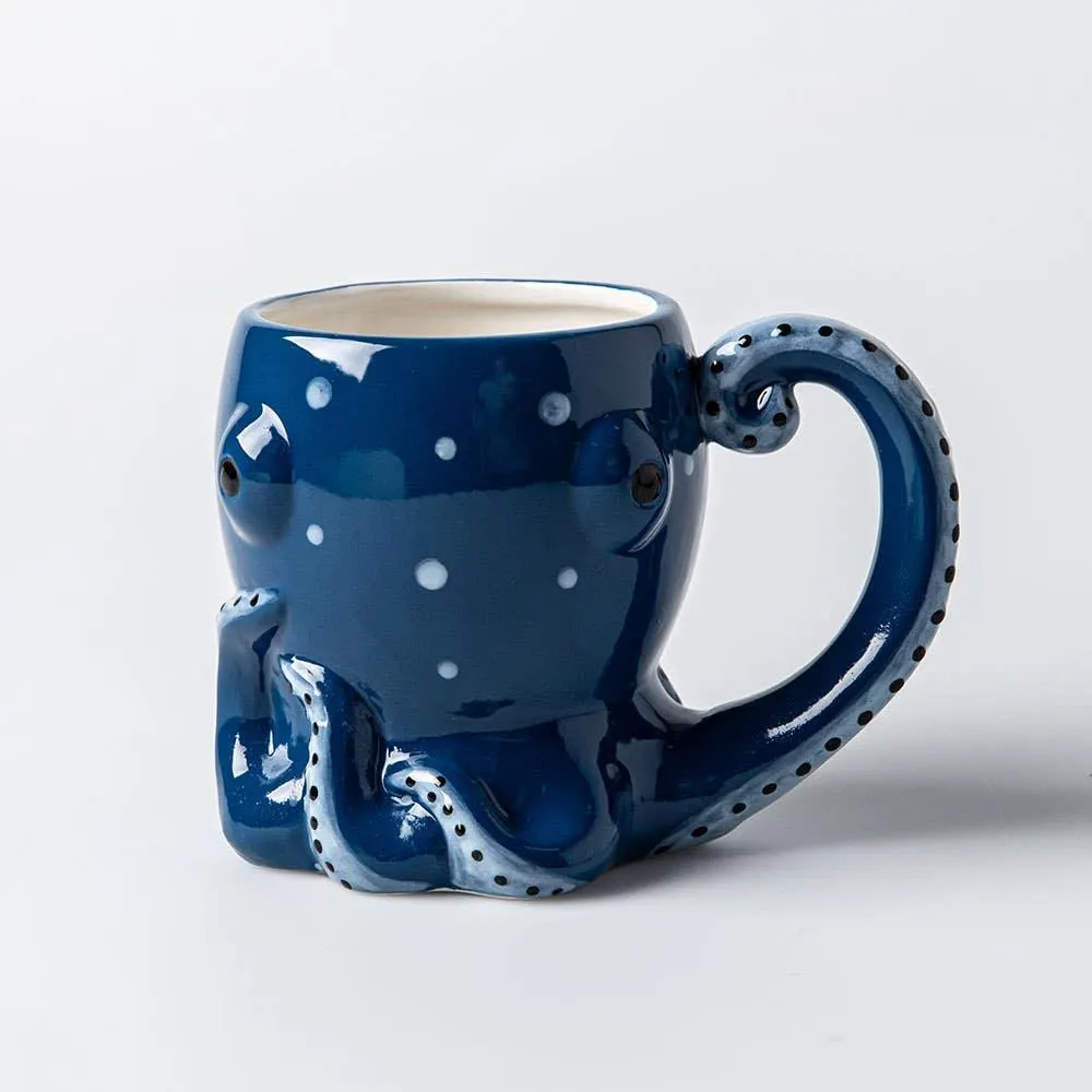 Boston Warehouse Flea Market Shaped 'Octopus' Mug (Blue)