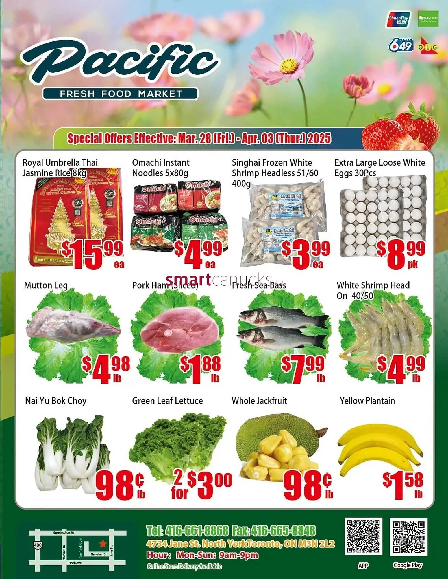 New Pacific Supermarket flyer from March 28 to April 3 2025 - flyer page 1