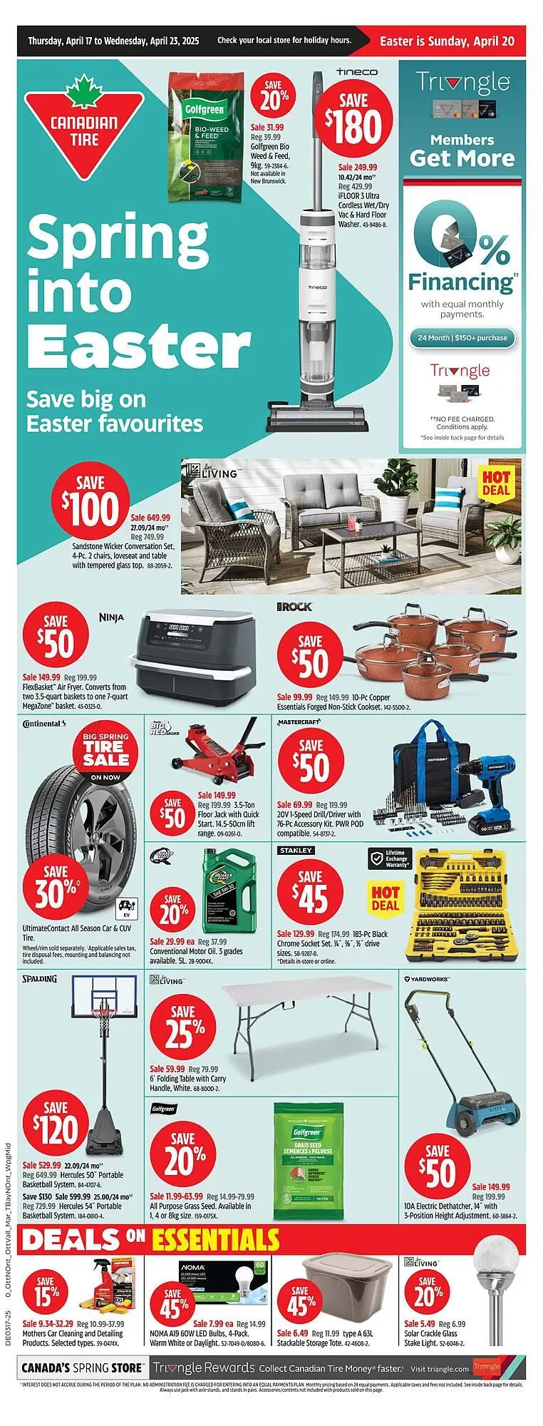 Canadian Tire flyer from April 16 to April 22 2025 - flyer page 1