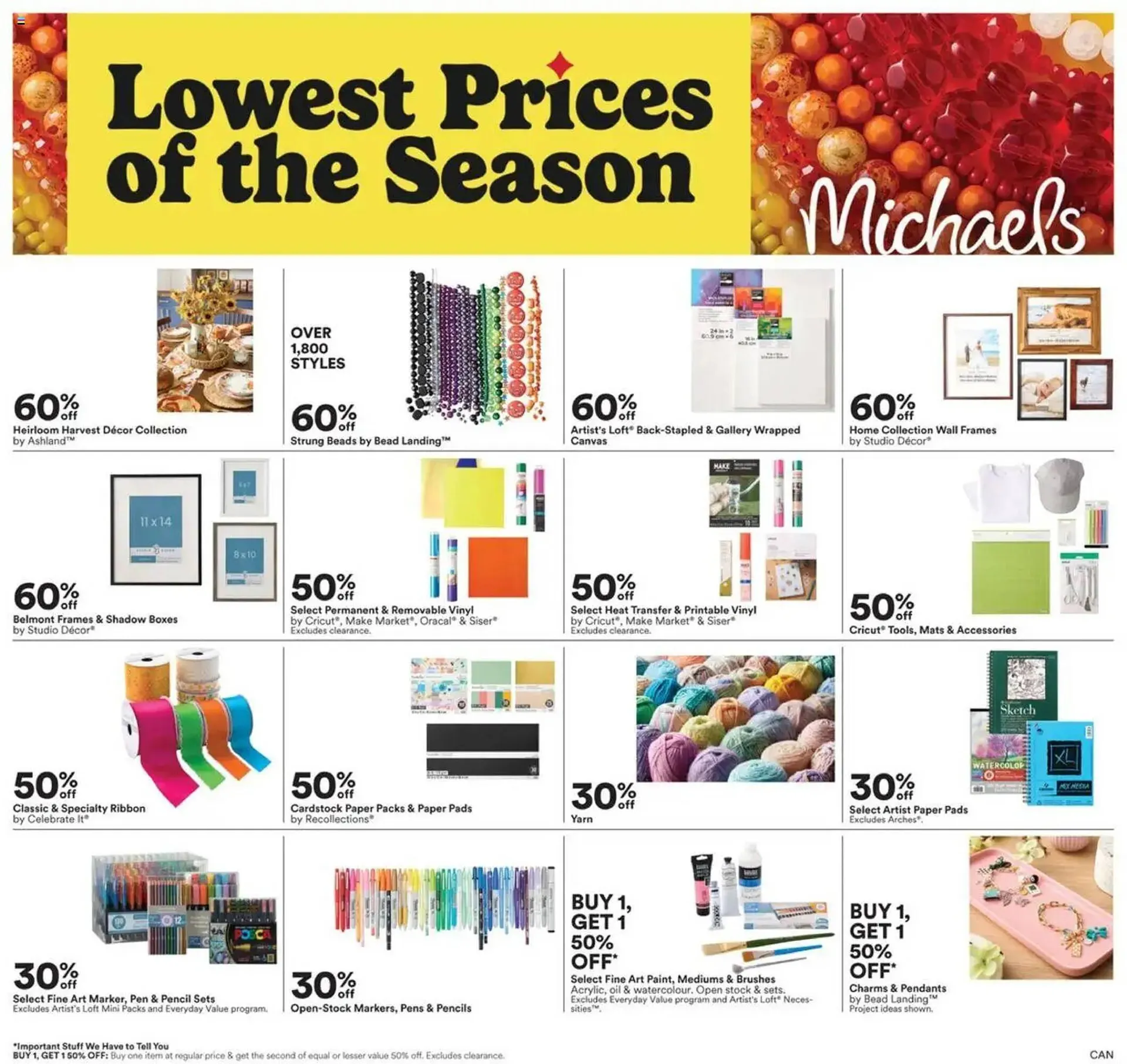 Michaels flyer from September 12 to September 22 2025 - flyer page 1