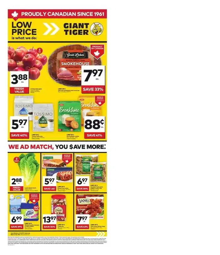 Wide range of offers from March 19 to March 25 2025 - flyer page 1