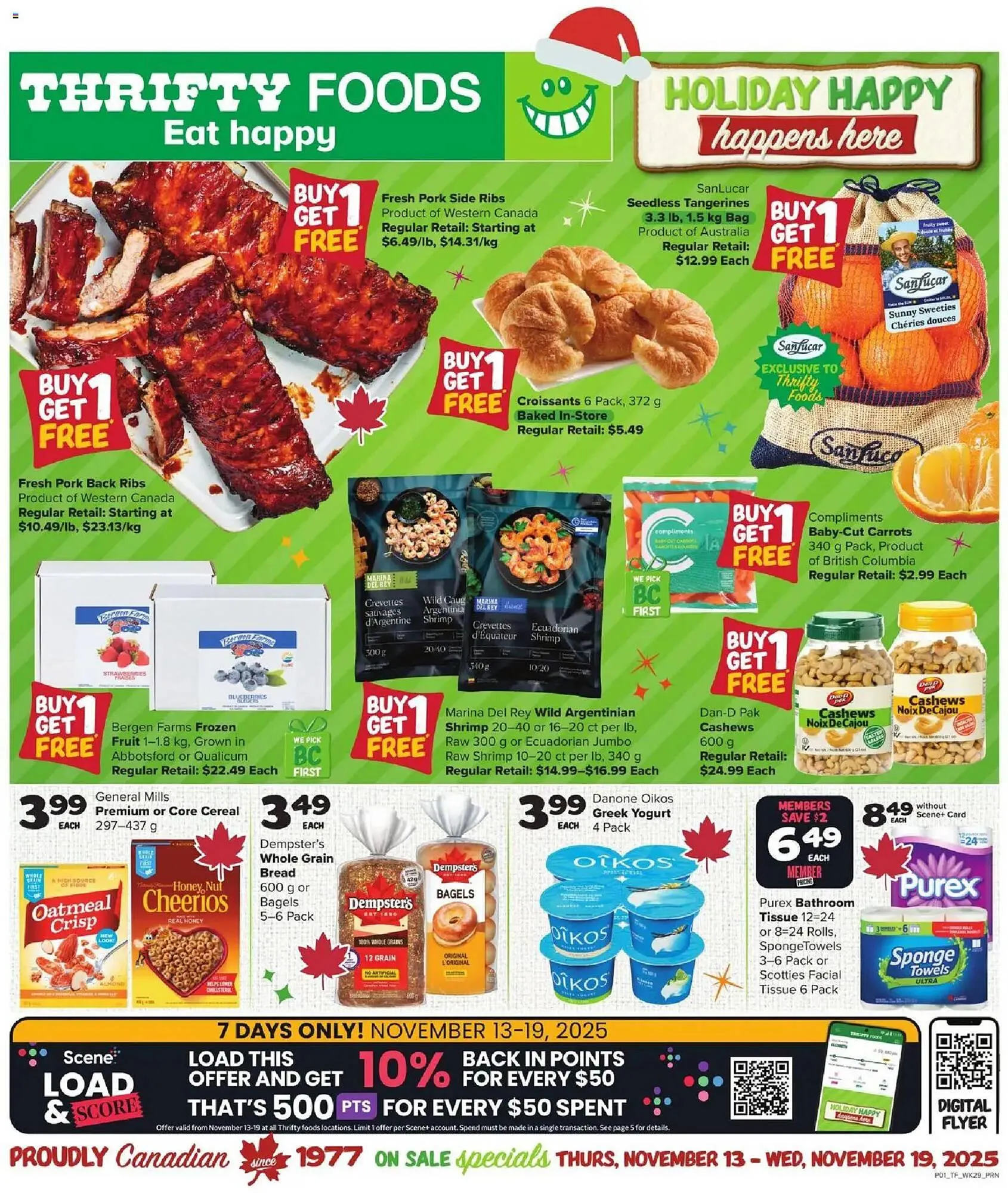 Thrifty Foods flyer from November 13 to November 20 2025 - flyer page 1