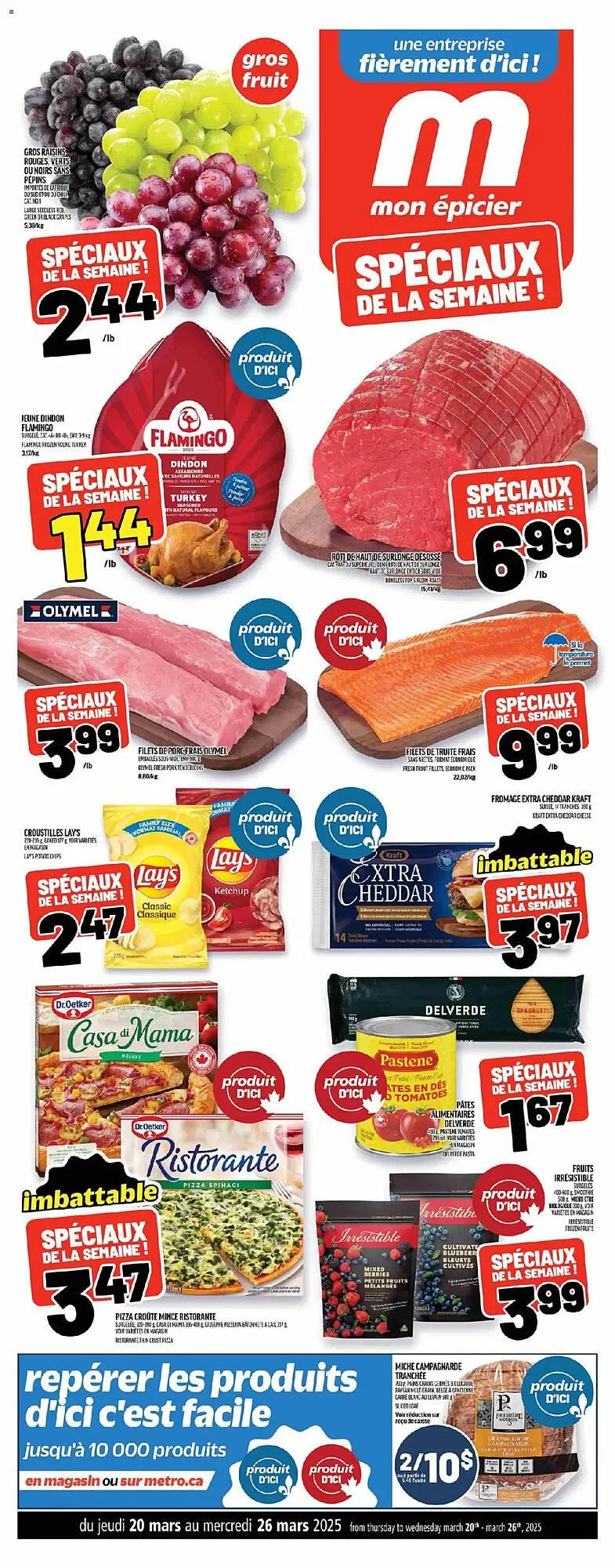 Metro flyer from March 20 to March 26 2025 - flyer page 1