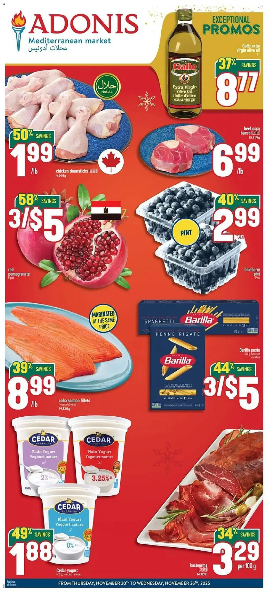 Marché Adonis flyer from November 20 to November 27 2025 - flyer page 1