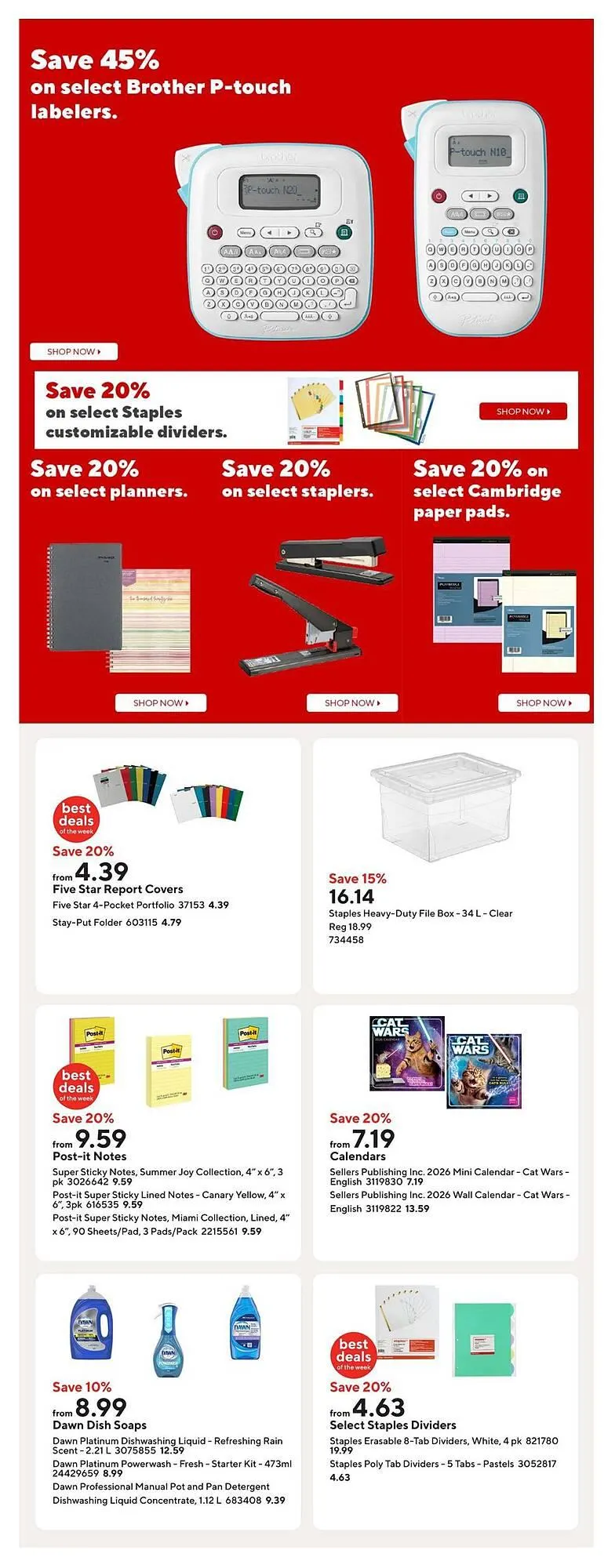 Staples flyer from January 23 to January 30 2026 - flyer page 6