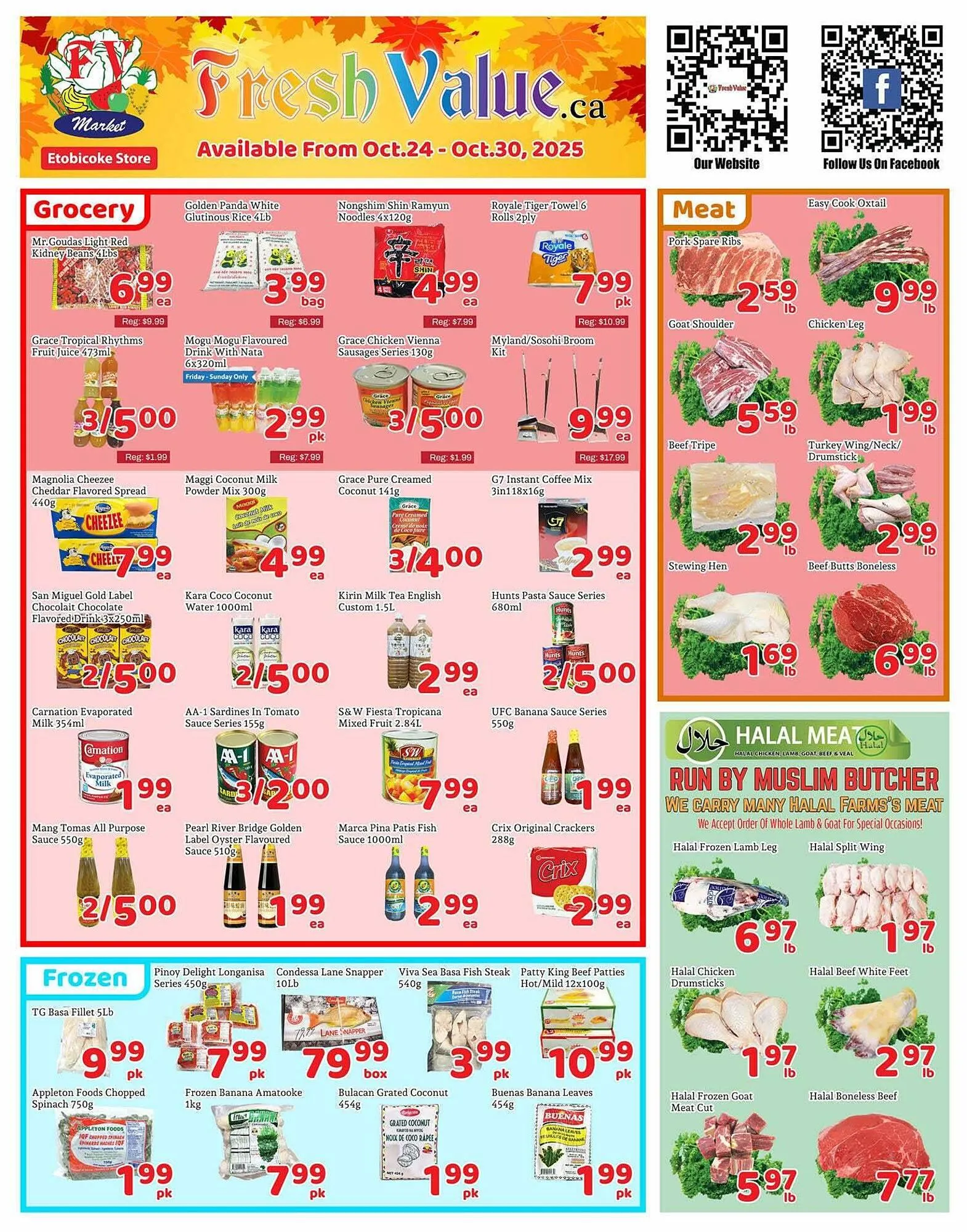 Fresh Value flyer from October 24 to October 31 2025 - flyer page 1