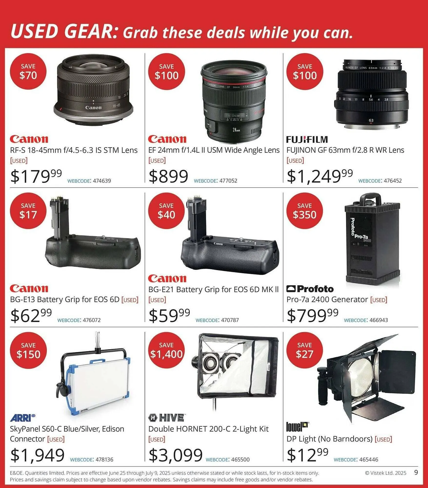 Vistek flyer from June 26 to July 3 2025 - flyer page 9