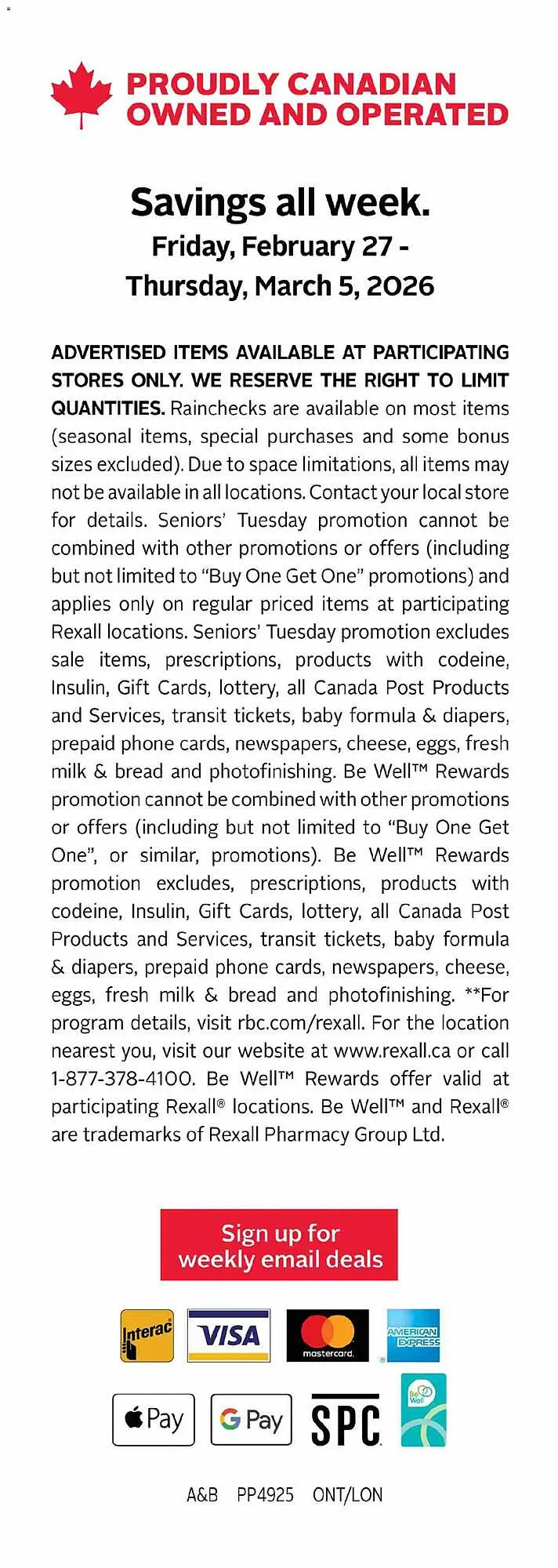 Rexall flyer from February 27 to March 1 2026 - flyer page 18