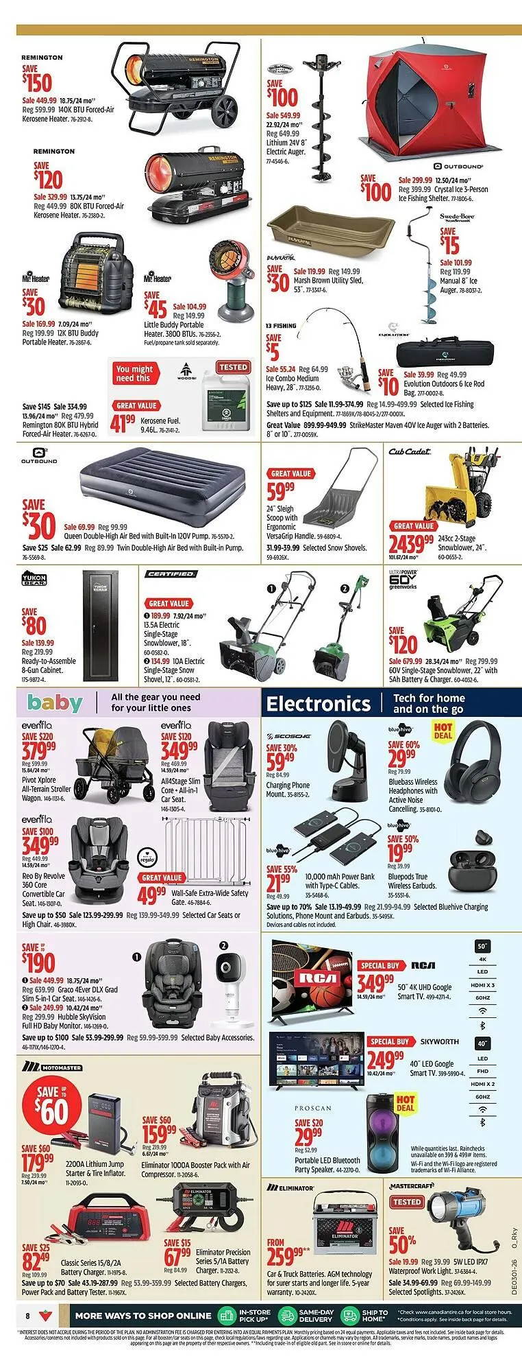 Canadian Tire flyer from December 30 to January 13 2026 - flyer page 18