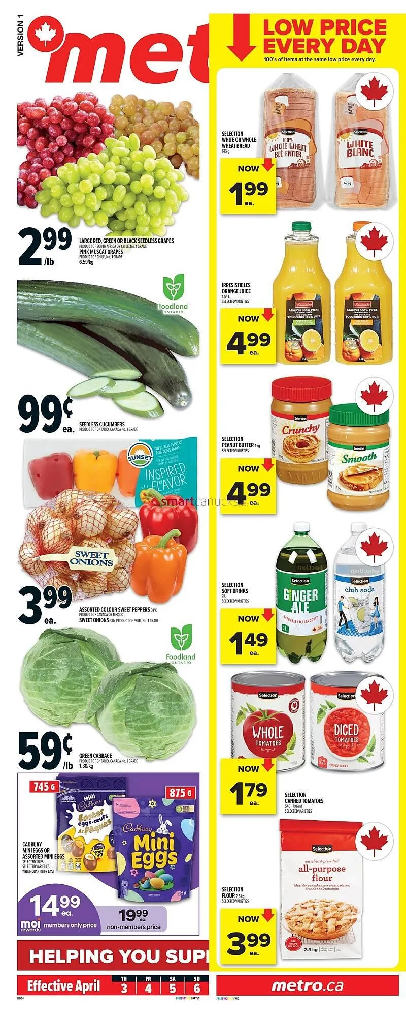 Metro flyer from April 3 to April 9 2025 - flyer page 1