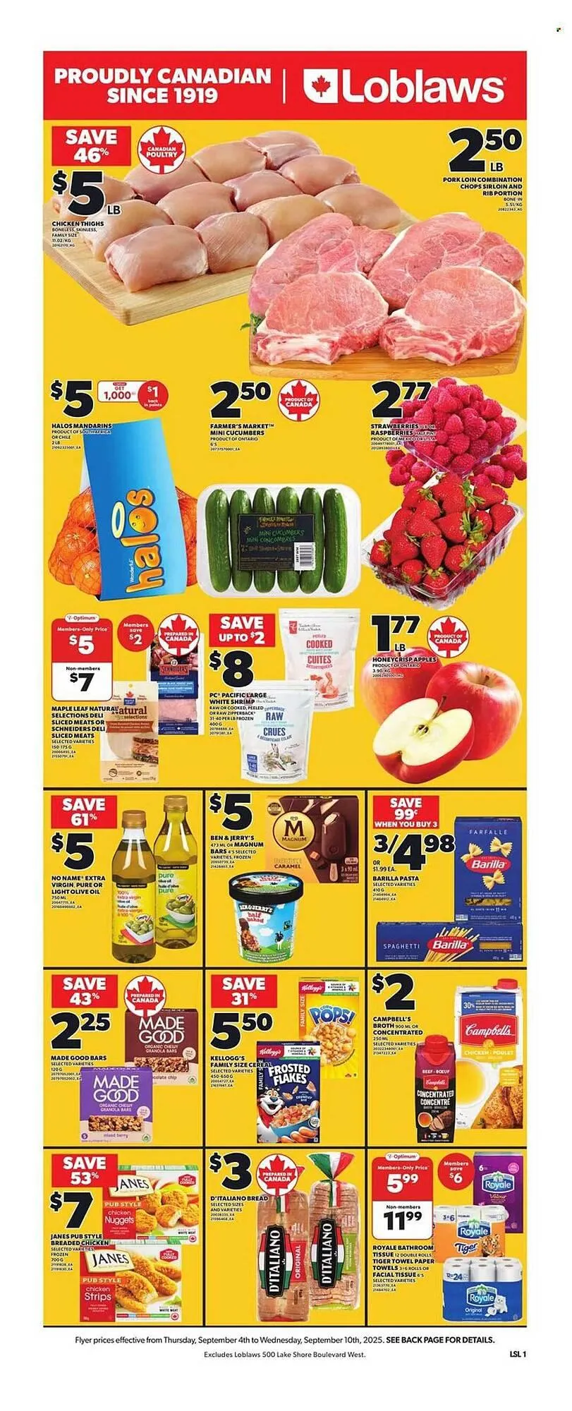 Loblaws flyer from September 4 to September 10 2025 - flyer page 1