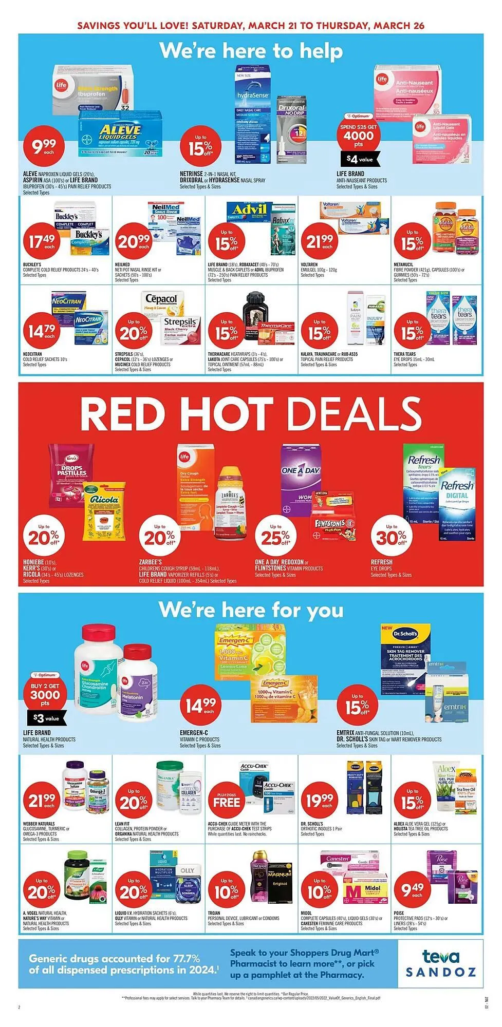 Shoppers Drug Mart flyer from March 21 to March 26 2026 - flyer page 6