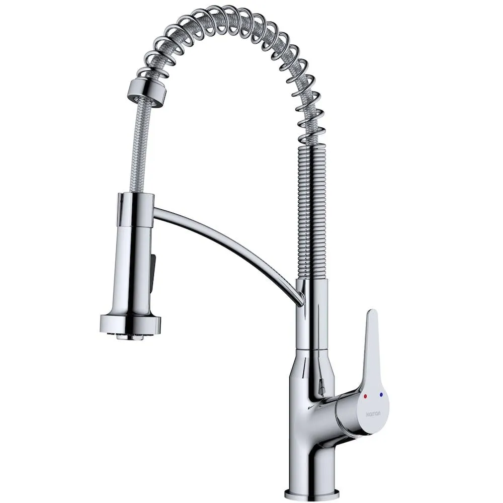 Scottsdale Single-Handle Pull-Down Sprayer Kitchen Faucet in Chrome