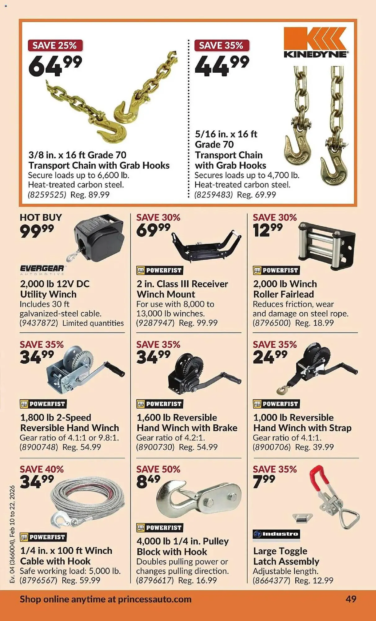Princess Auto flyer from February 10 to February 22 2026 - flyer page 54