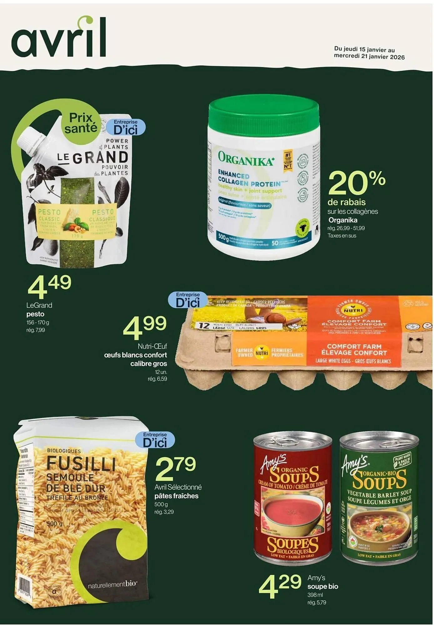 Avril flyer from January 15 to January 21 2026 - flyer page 1