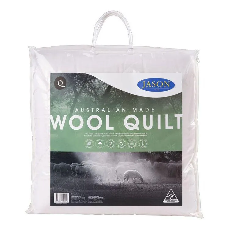 Jason All Seasons Wool Quilt White