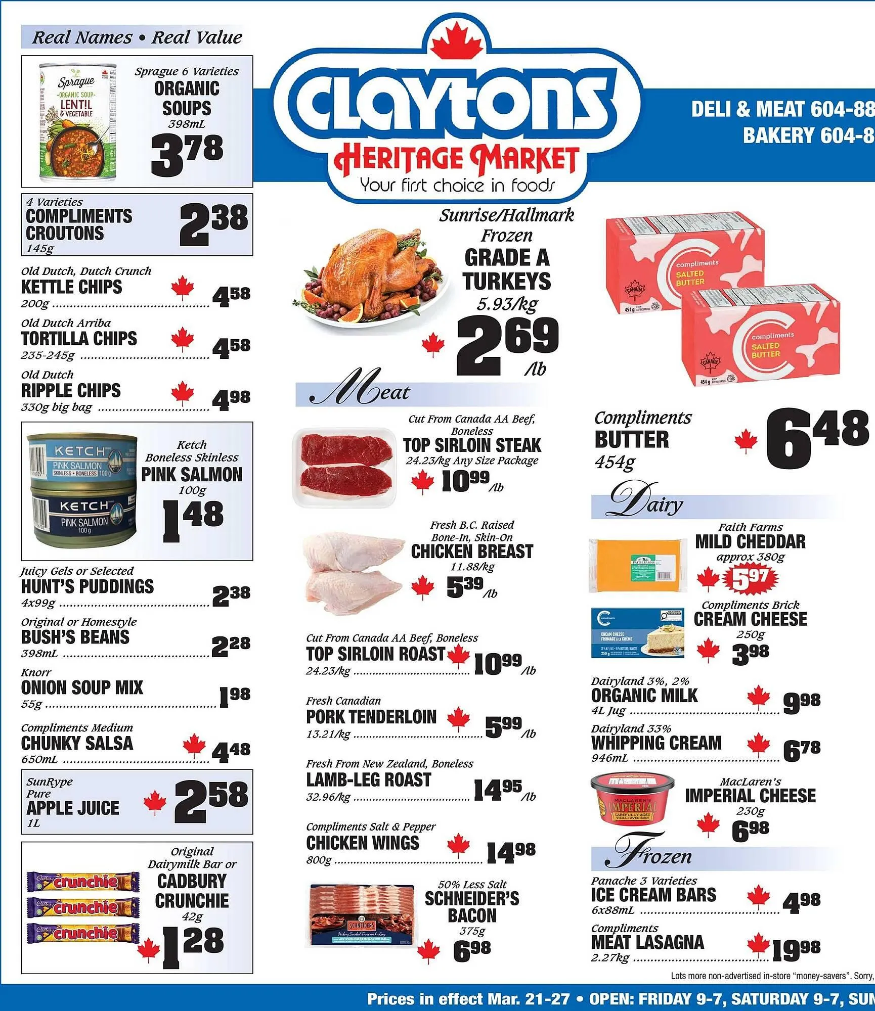 Claytons Heritage Market flyer - 1