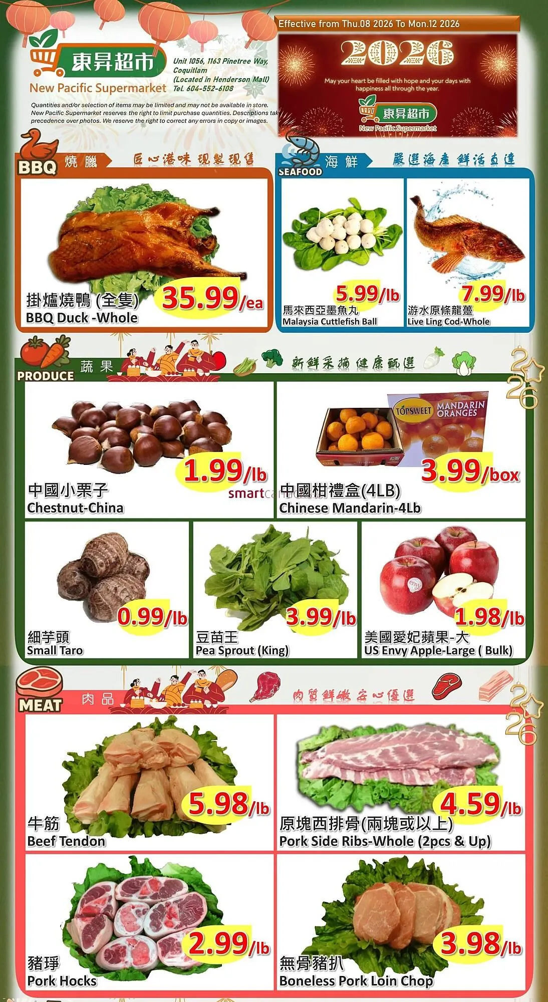 New Pacific Supermarket flyer - 1