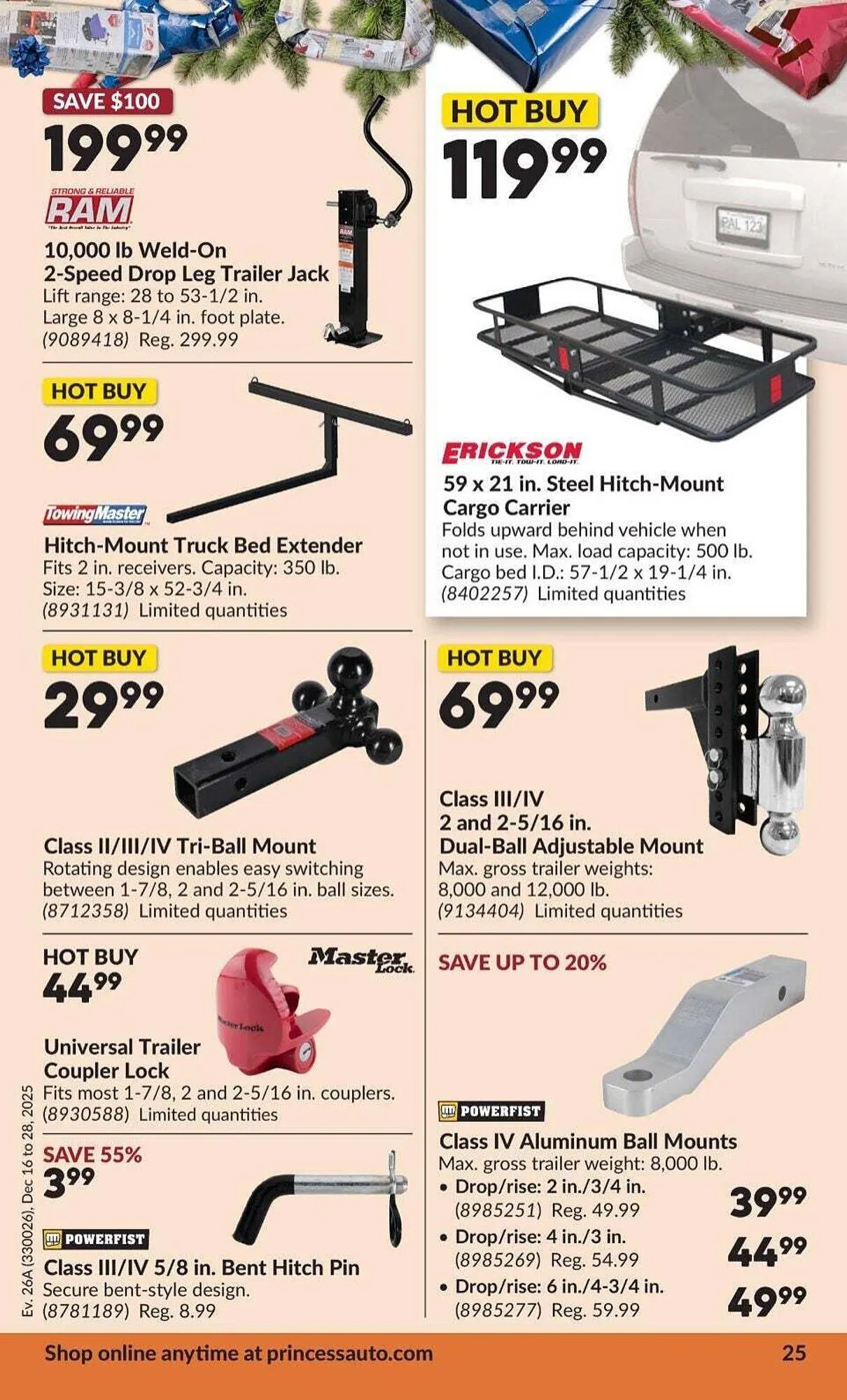 Princess Auto flyer from December 12 to December 19 2025 - flyer page 30