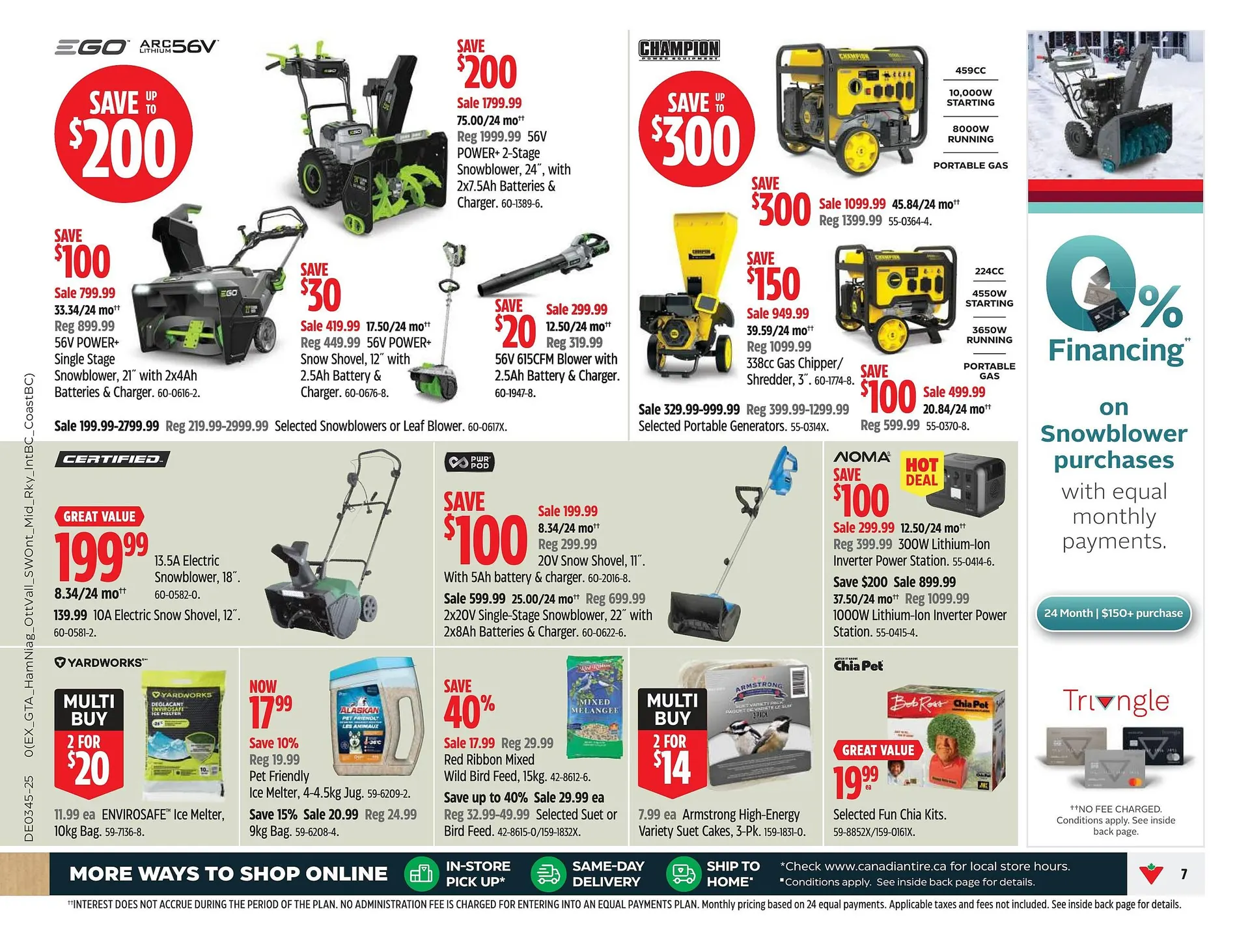 Canadian Tire flyer from October 30 to December 5 2025 - flyer page 7