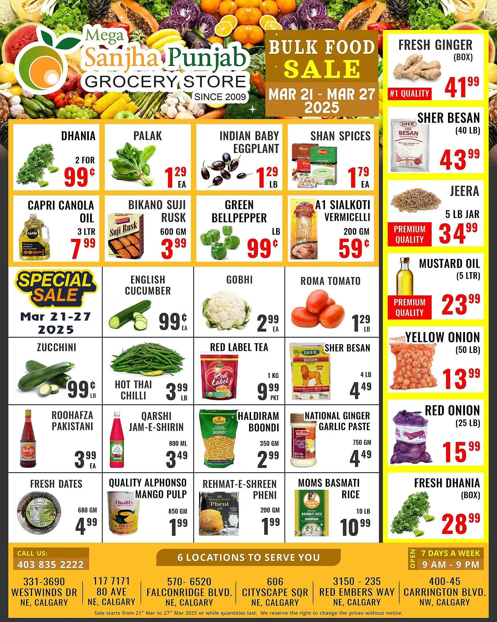 Mega Sanjha Punjab Grocery Store flyer - 1
