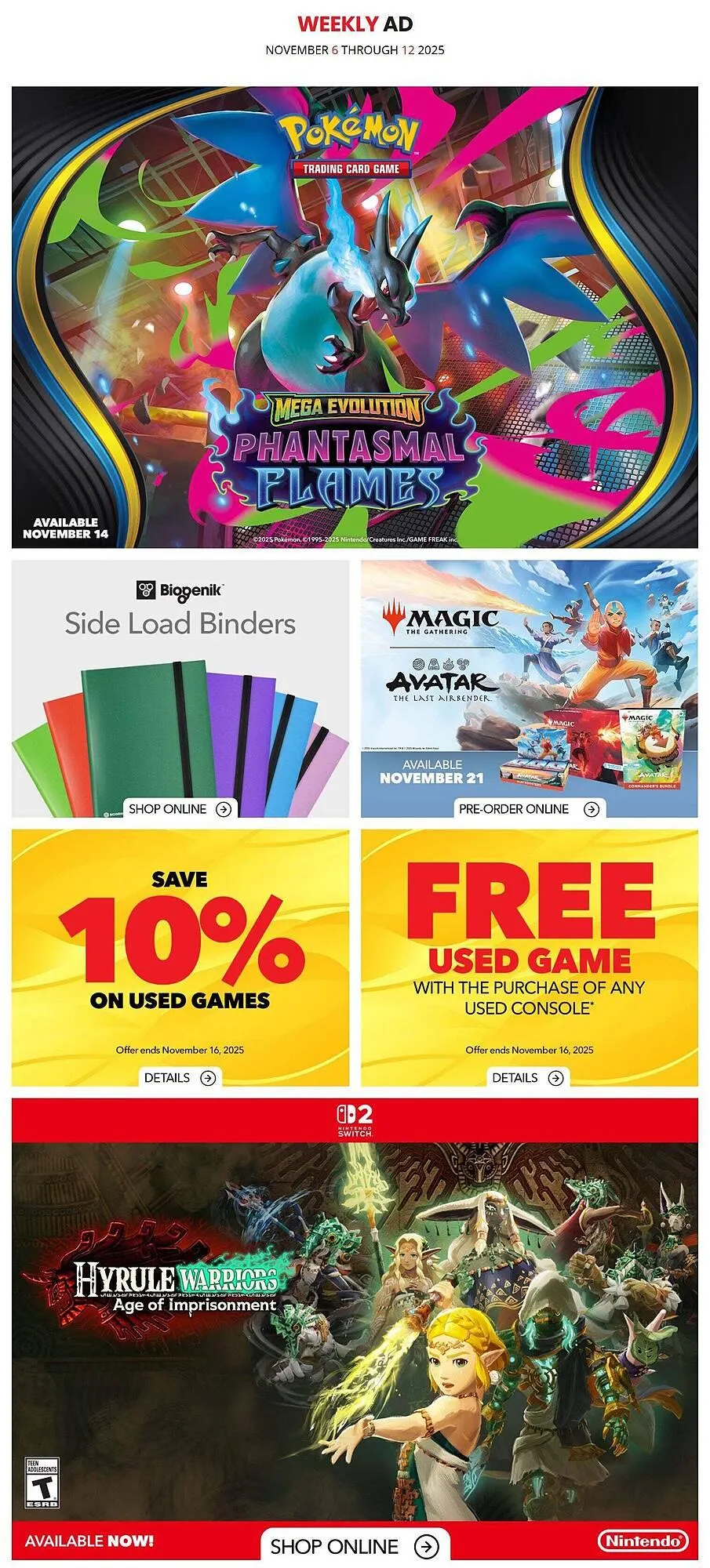 GameStop flyer from November 7 to November 14 2025 - flyer page 1