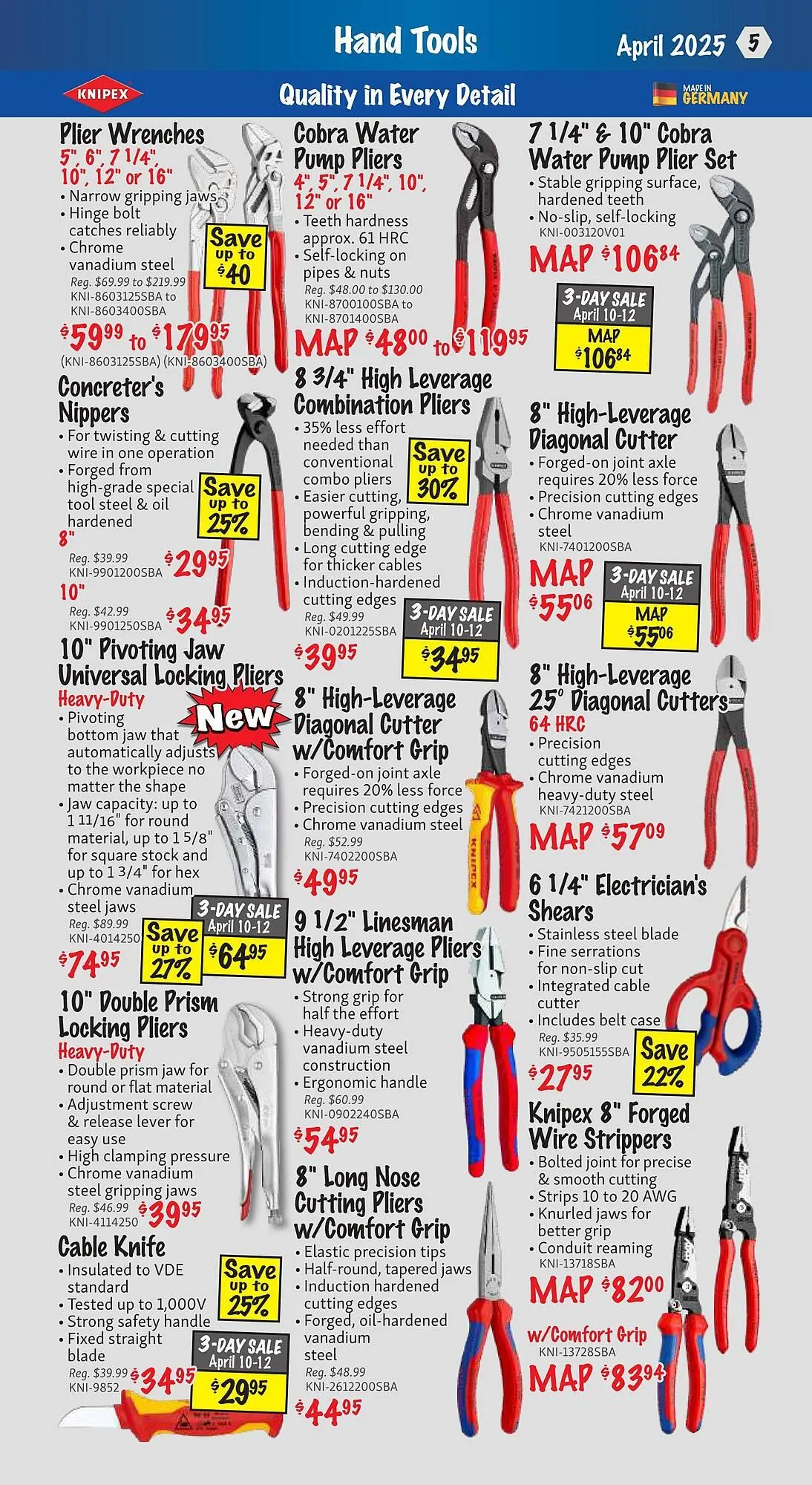 KMS Tools flyer from April 1 to April 30 2025 - flyer page 5