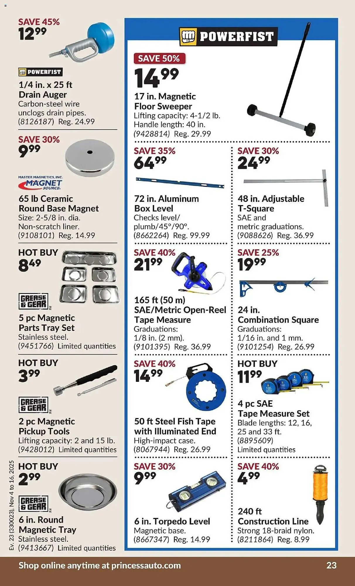 Princess Auto flyer from November 4 to November 17 2025 - flyer page 30