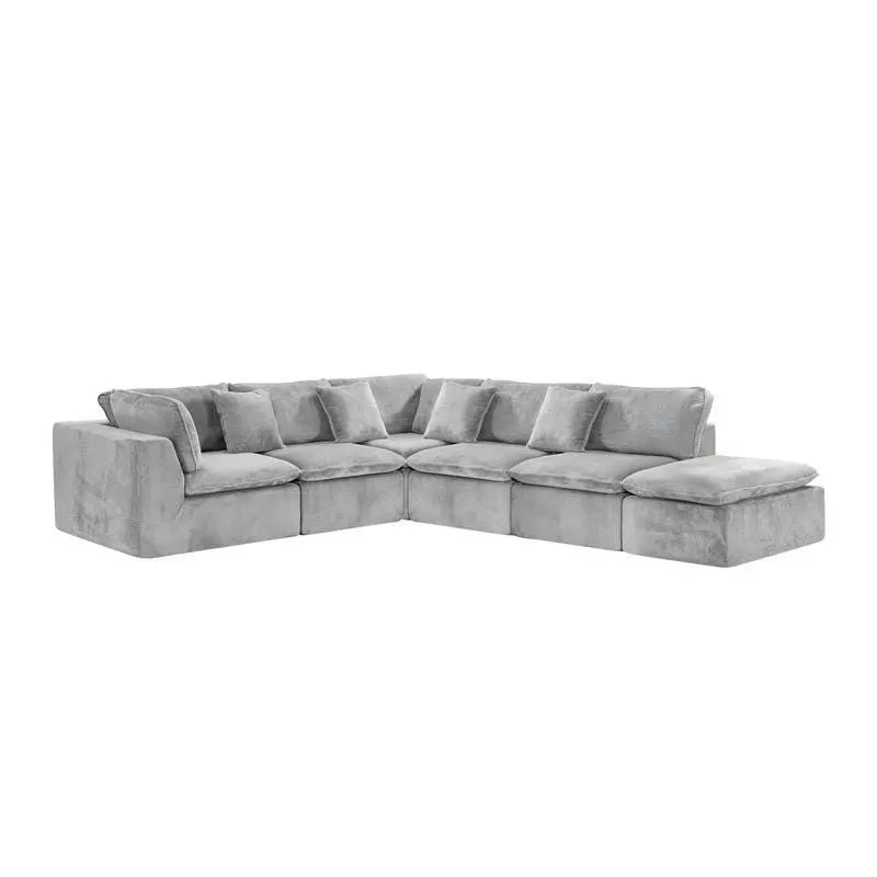Sofa modulaire en mousse roulé et compressé avec ottoman Sealy - 6 mcx