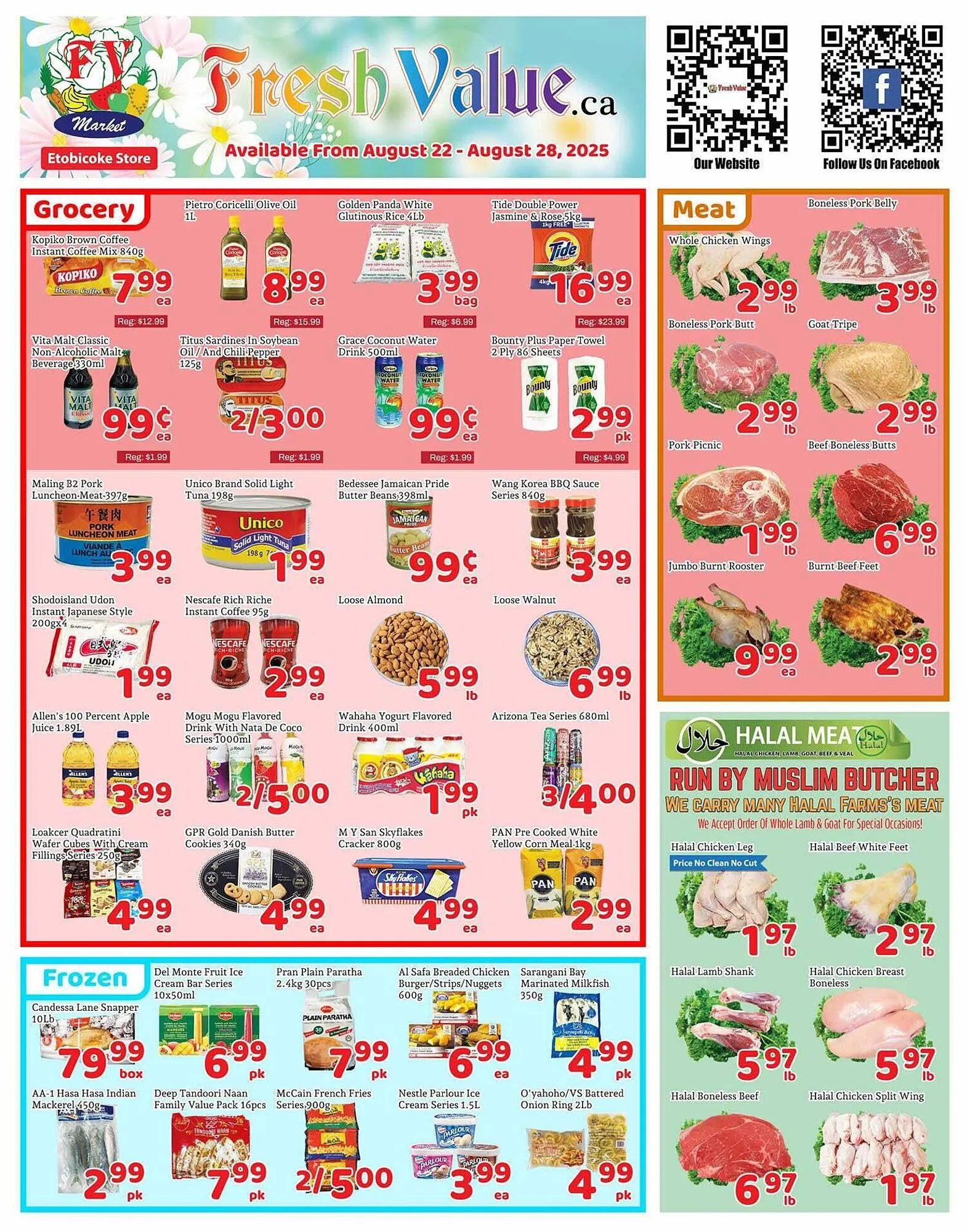 Fresh Value flyer from August 22 to August 29 2025 - flyer page 1