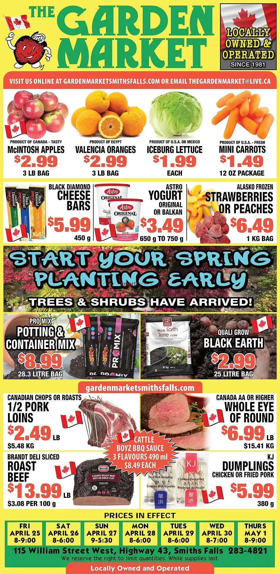 The Garden Market flyer from April 24 to April 30 2025 - flyer page 1