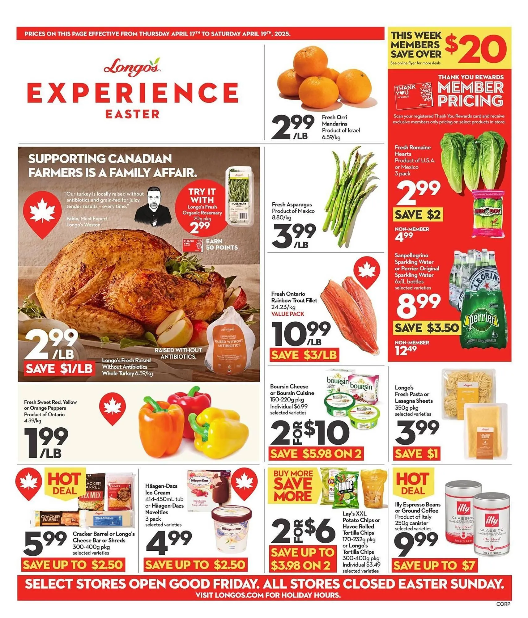 Longo's flyer from April 17 to April 19 2025 - flyer page 1