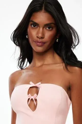 Bows Tube Mini Dress