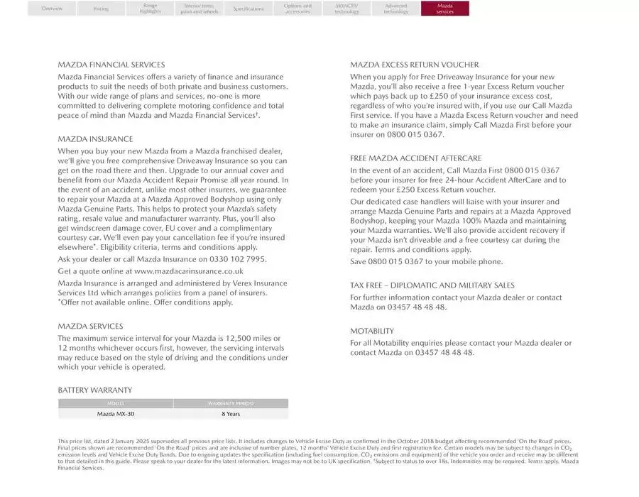 Mazda MX-30 from February 21 to February 21 2026 - flyer page 29