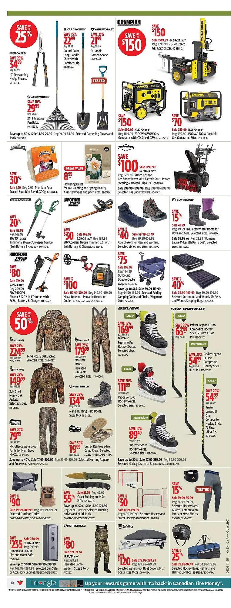 Canadian Tire flyer from October 2 to October 8 2025 - flyer page 10