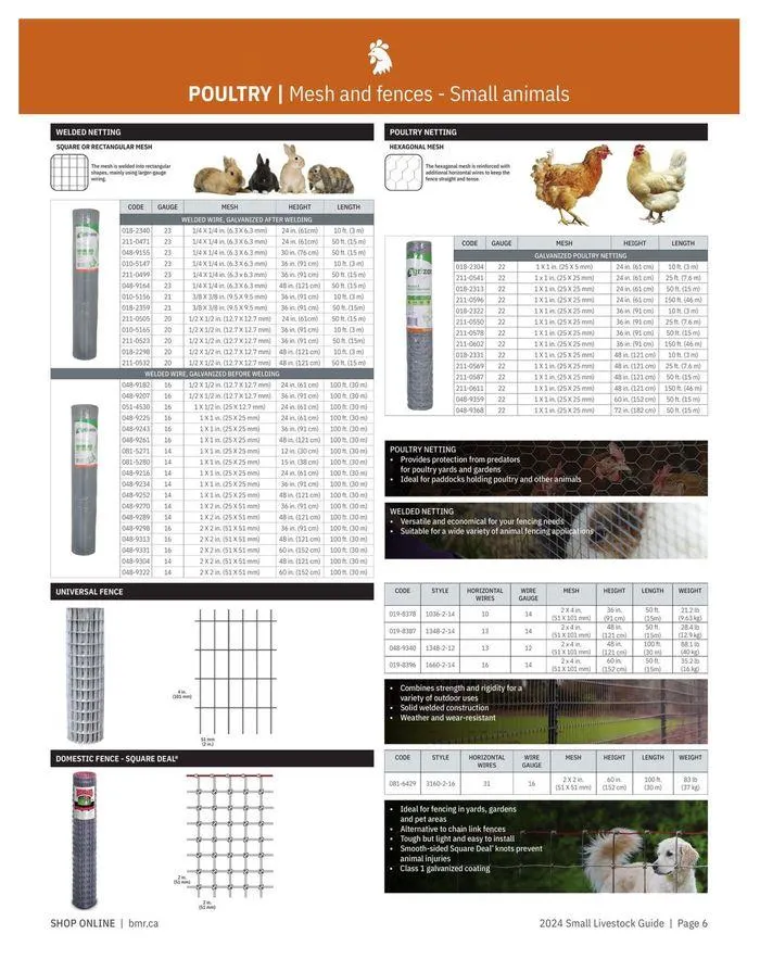 2024 Small Livestock Guide from April 25 to December 31 2024 - flyer page 6