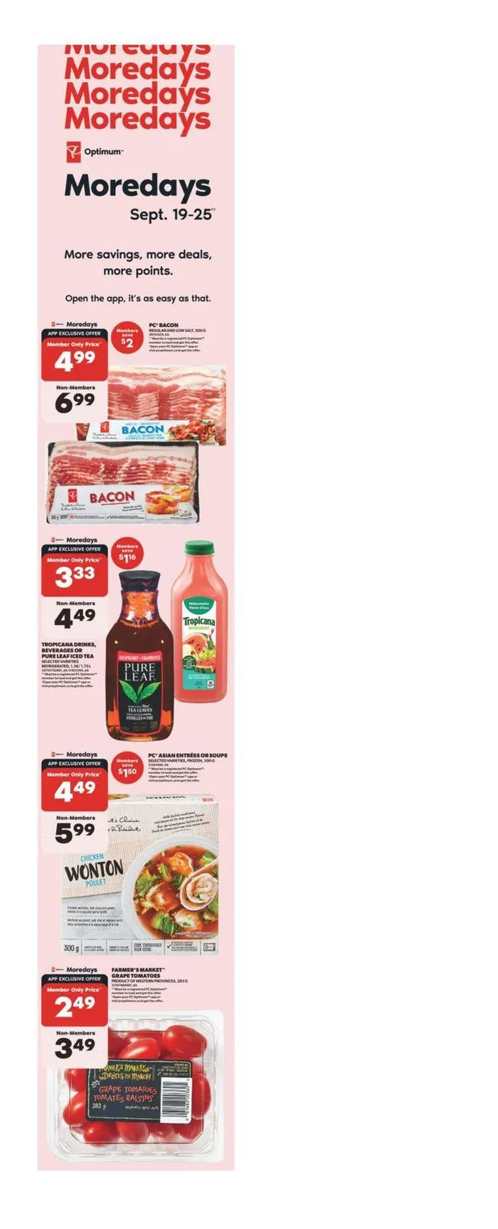 Current special promotions from September 19 to September 25 2024 - flyer page 1