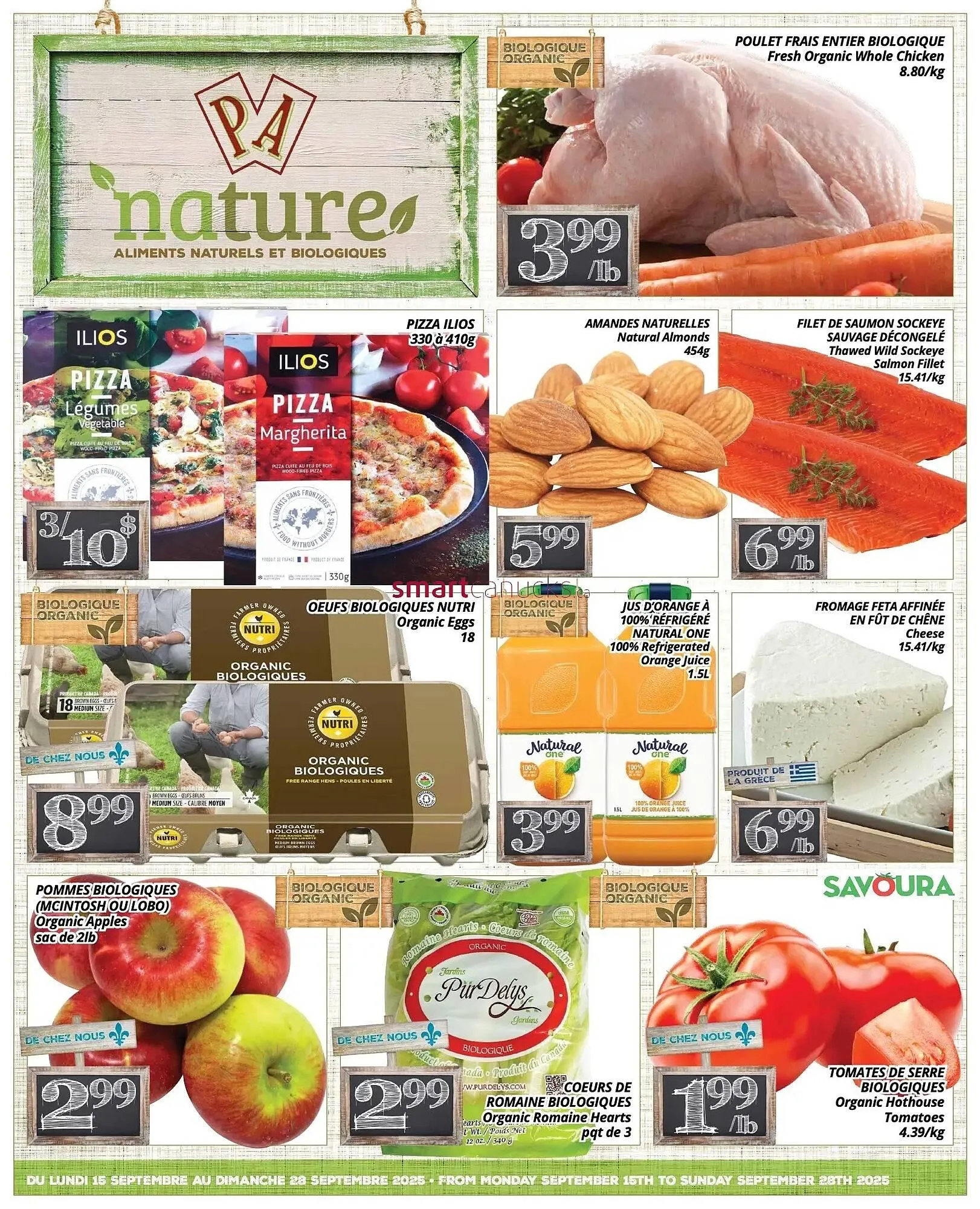Supermarché PA flyer from September 15 to September 28 2025 - flyer page 1