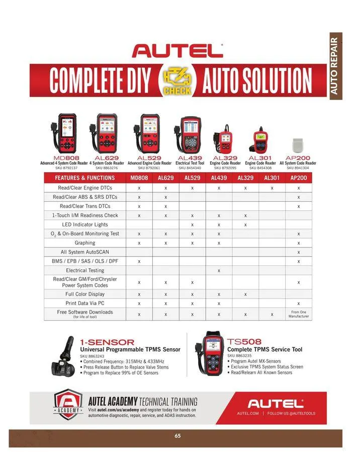 Auto Repair Catalogue from April 23 to April 22 2025 - flyer page 65
