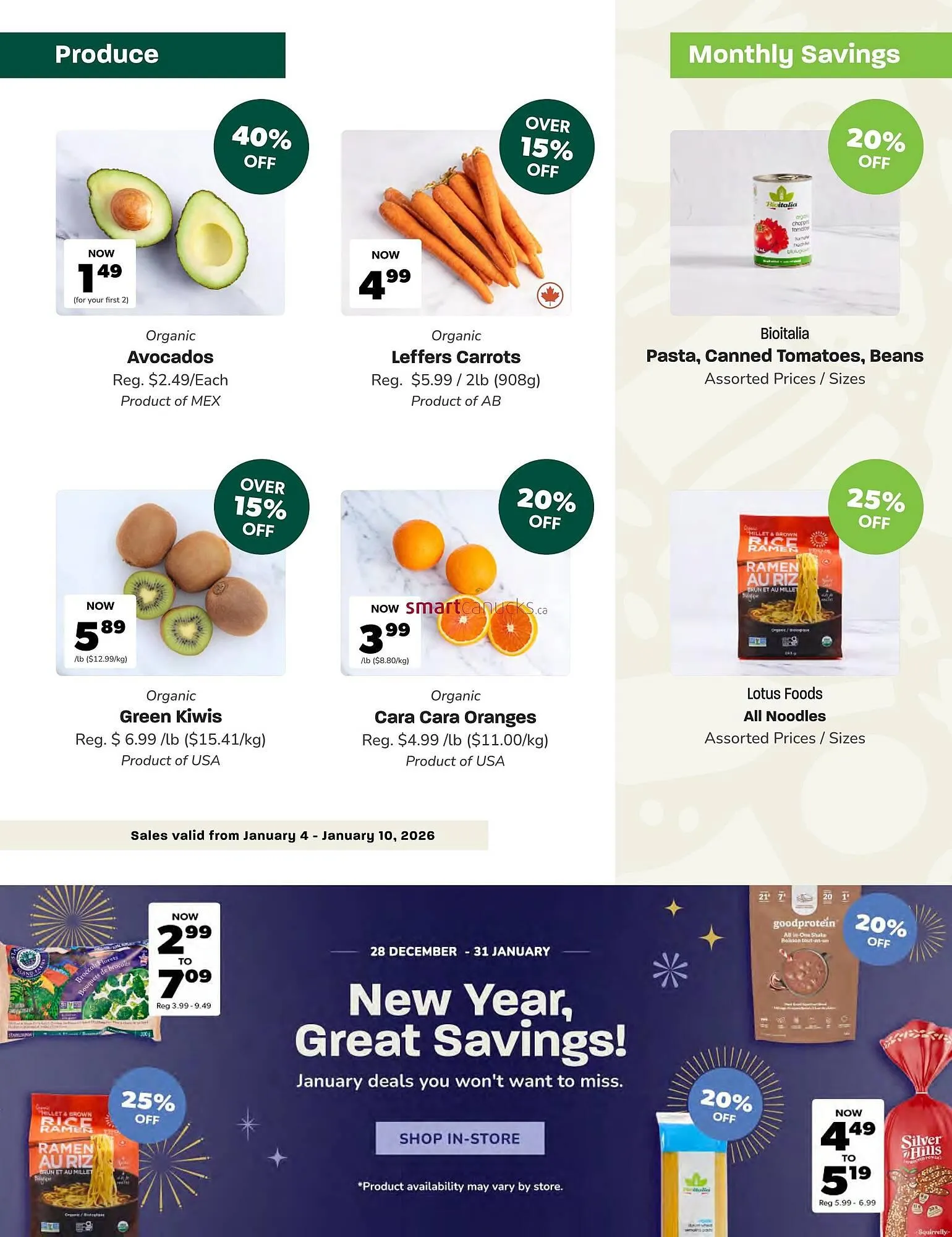 Blush Lane Organics flyer from January 4 to January 10 2026 - flyer page 2