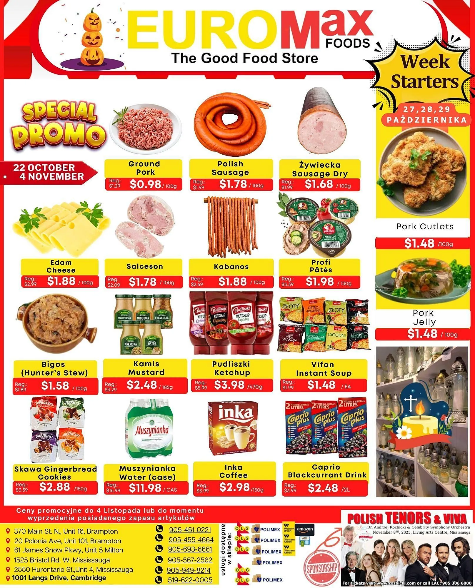 EuroMax Foods flyer from October 22 to October 28 2025 - flyer page 1