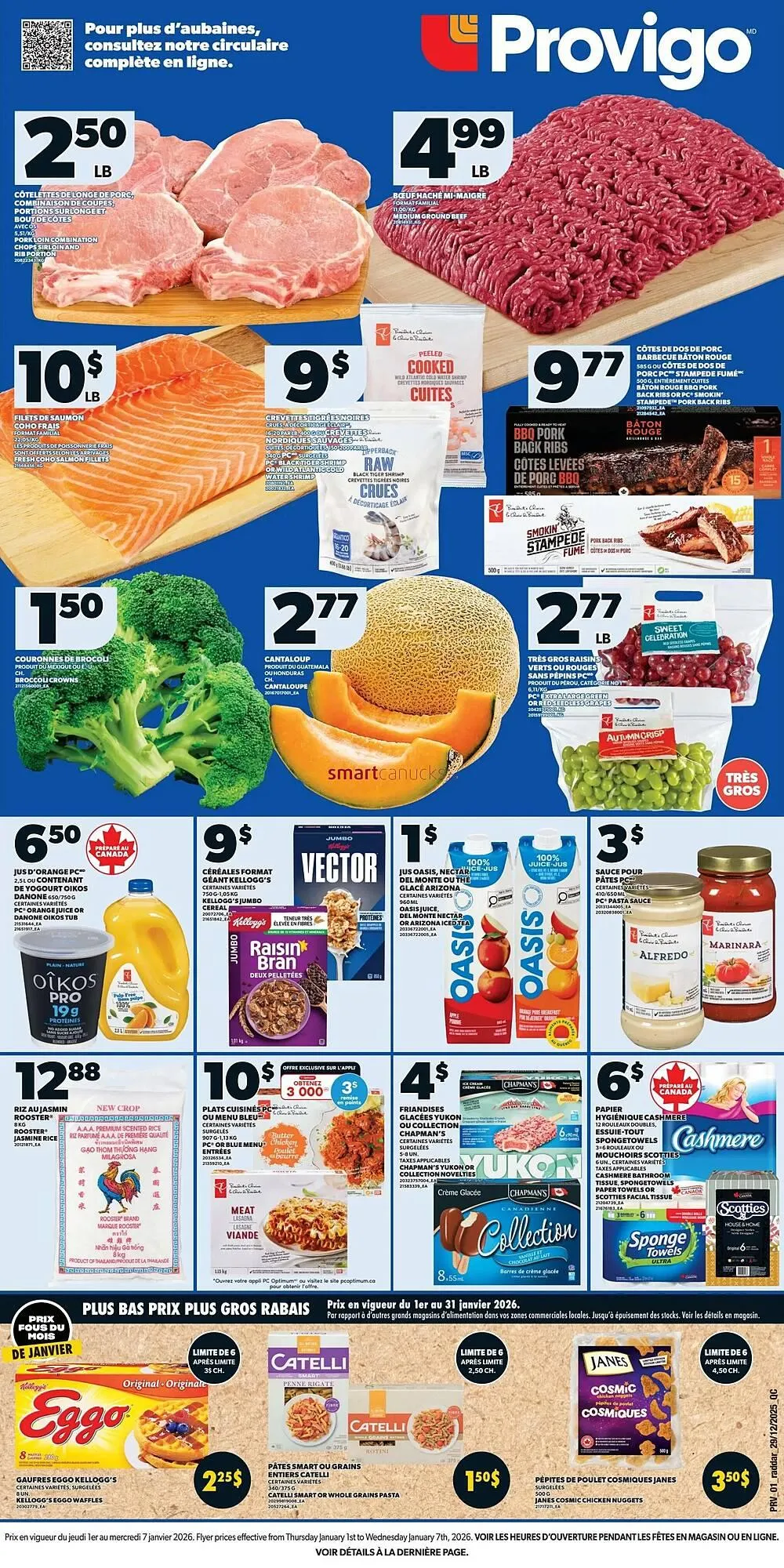 Provigo flyer from January 1 to January 7 2026 - flyer page 1