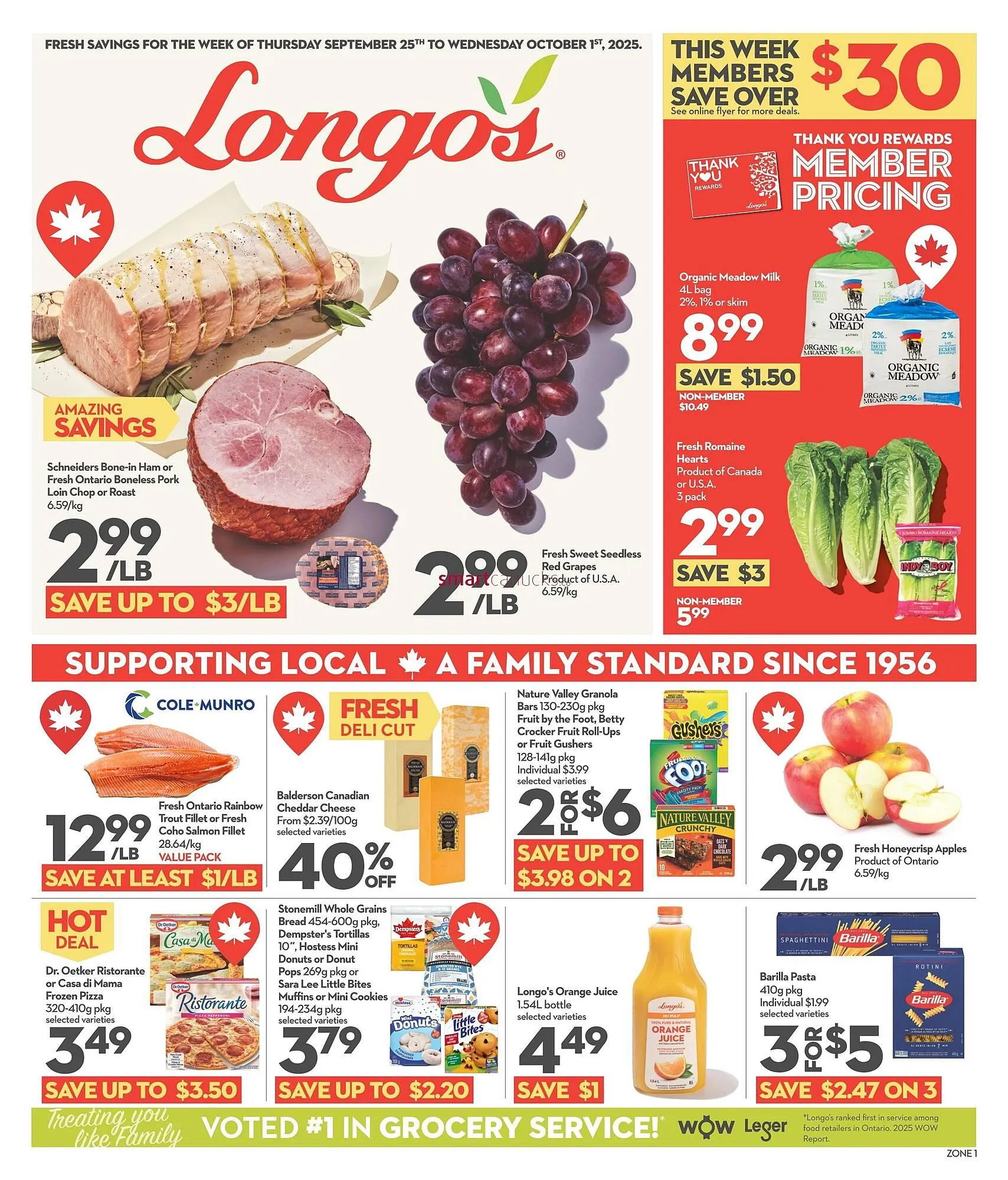 Longo's flyer from September 25 to October 1 2025 - flyer page 1