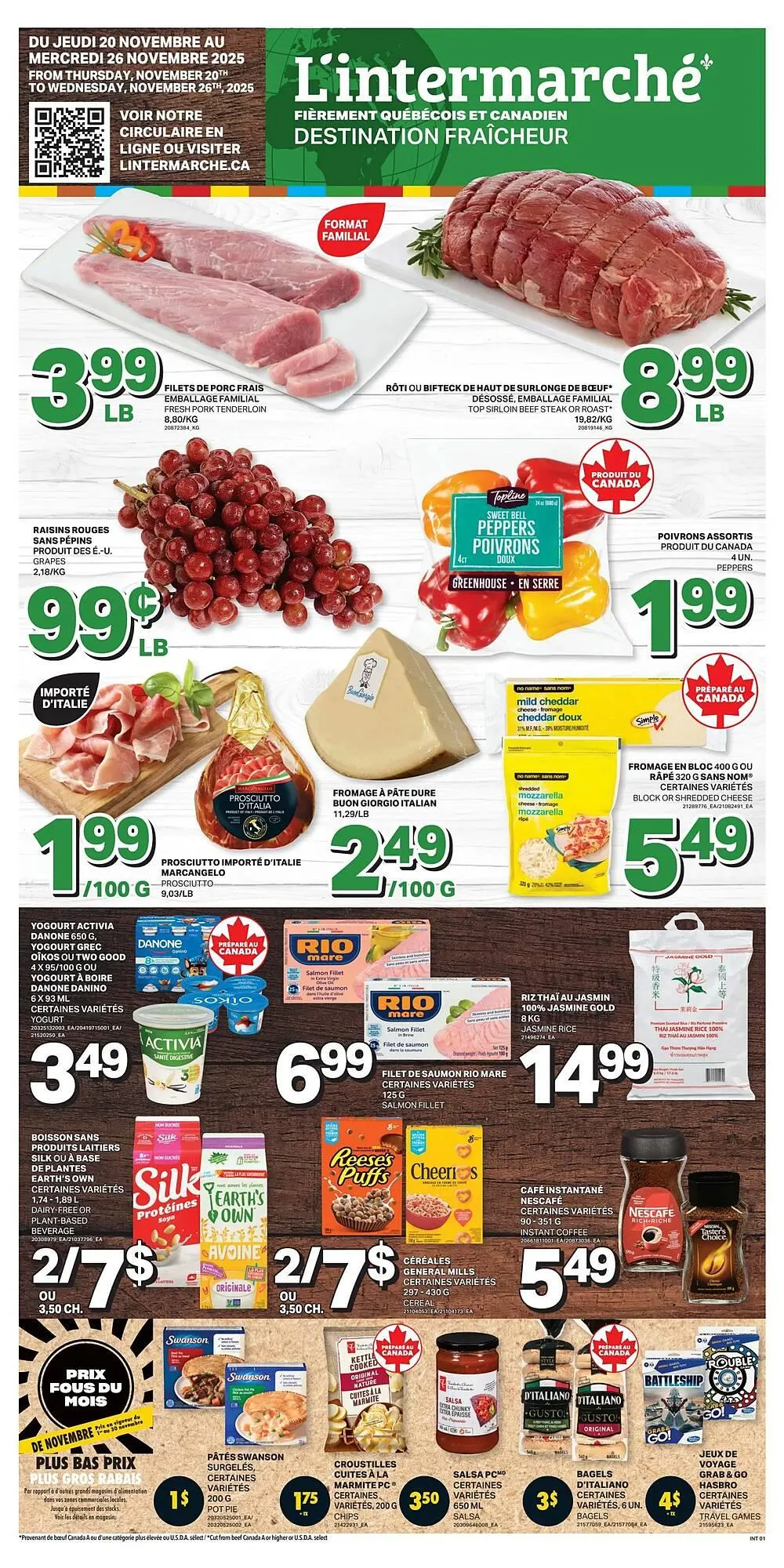L'Intermarché flyer from November 20 to November 26 2025 - flyer page 1