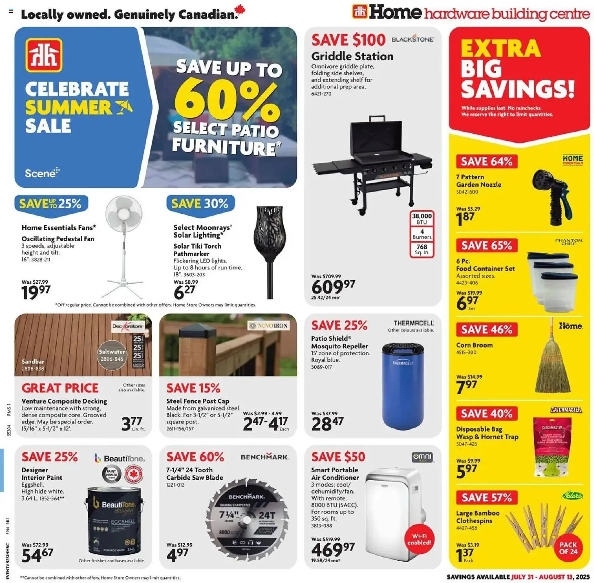 Home Hardware flyer from July 31 to August 14 2025 - flyer page 1