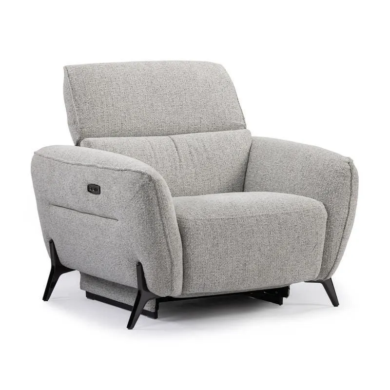 Fauteuil électrique inclinable avec appui-tête ajustable - tissu