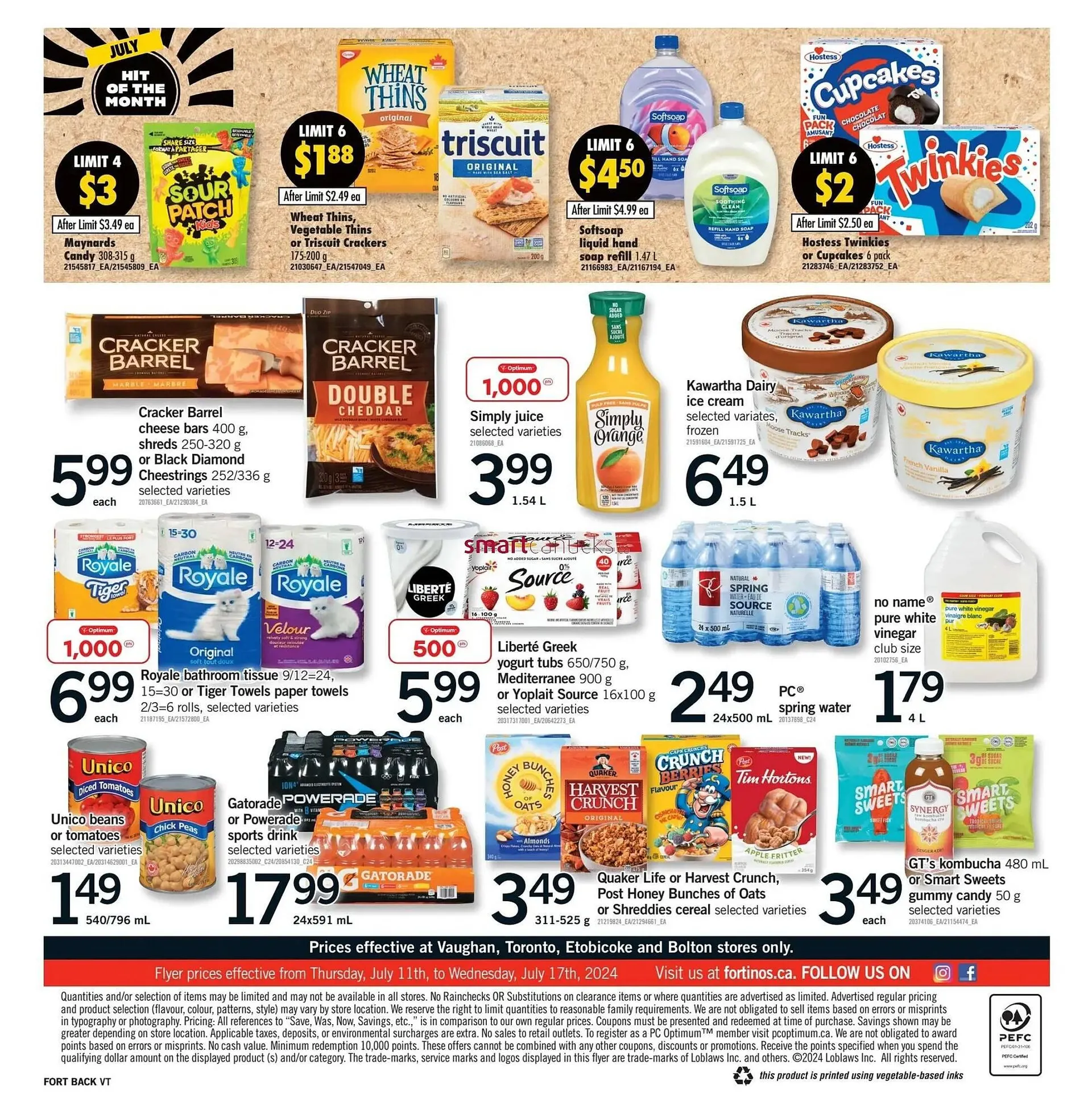Fortinos flyer from July 11 to July 17 2024 - flyer page 2
