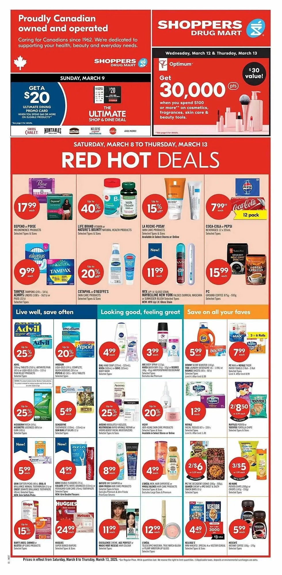 Shoppers Drug Mart flyer from March 6 to March 13 2025 - flyer page 1