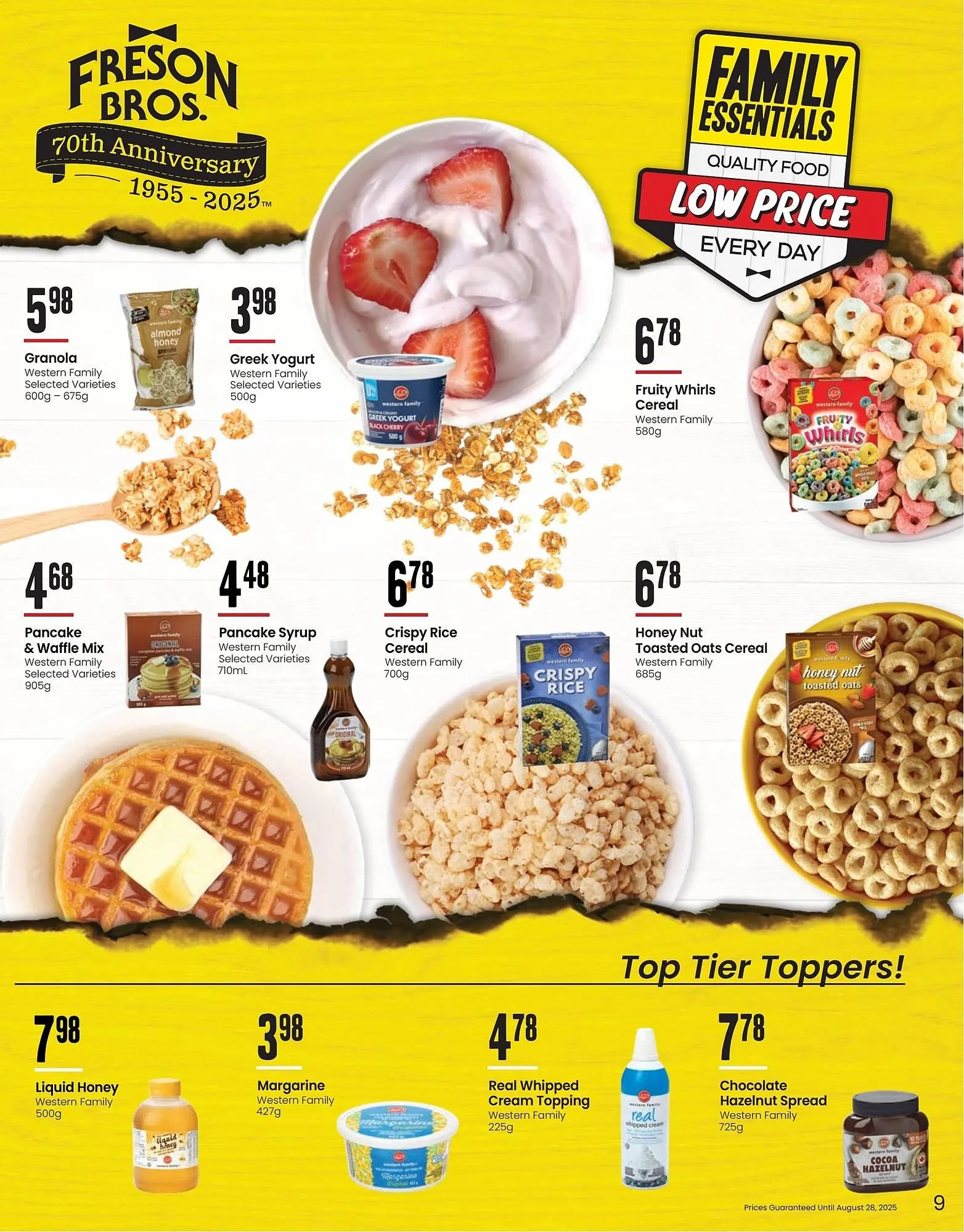 Freson Bros flyer from August 1 to August 28 2025 - flyer page 9